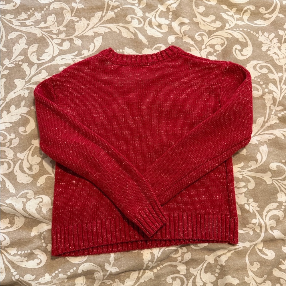 Epic Threads Red Sweater with Gold Heart - Picture 2 of 3